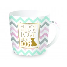 Чаша Mug 350мл All You Need Is Love And A Dog